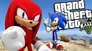 SONIC THE HEDGEHOG brings back KNUCKLES MOD (GTA 5 PC Mods Gameplay)