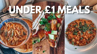 MEALS FOR UNDER £1 | THREE QUICK AND EASY MEALS TO COOK ON A BUDGET WITH PRICES