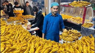 The Most Popular fish fry in Gujranwala | Mukhtar king Fish fry Recipe | Street Food