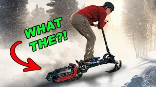 Technology Revolution: Experience the World's First Electric Snow Scooter! Tigloon S15