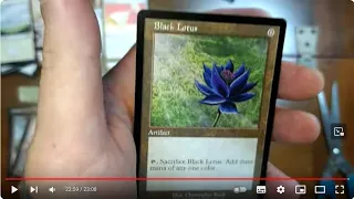 The First Black Lotus Retro Frame from MTG 30th Anniversary ever pulled out magic opening Box pack!