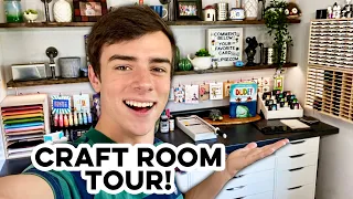 Craft Room Tour + Organization Hacks! - Simon Hurley