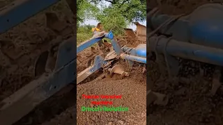 Tractor trencher machine, Trench Digger machine, HDPE pipe Trench Excavation, Easy Excavation.