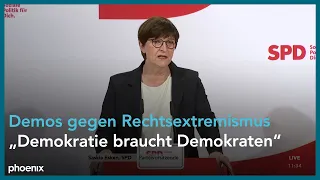 SPD: Parteipressekonferenz mit Saskia Esken (SPD) | 05.02.24