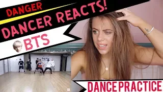 방탄소년단 'Danger' Dance Practice - DANCER REACTS!