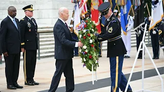 Biden delivers solemn Memorial Day remarks at Arlington National Cemetery