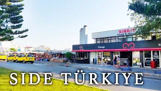 Side Turkey - Travel Guide 🇹🇷 Beautiful Walking Tour of Side. SIDE SATURDAYS BAZAAR #side #turkey