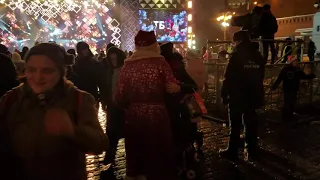 New Year Concert and celebrations, late into the night, Red Square, Moscow January 2017