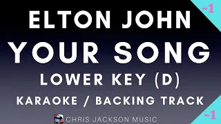 Your Song - Elton John / Boyce Avenue Lower Backing Track / Karaoke / Piano Instrumental