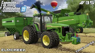 Demoing J&M GRAVITY CART and harvesting WINTER WHEAT | Elmcreek | Farming Simulator 22 | Episode 35