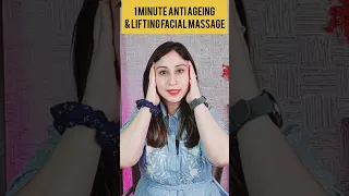 1 Minute Anti-Ageing & Lifting Facial Massage #shorts Skin Care Tips by Dr. Shikha Sharma Rishi