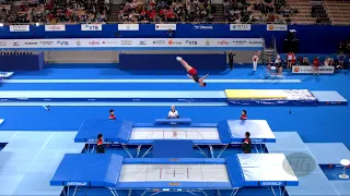 BURNETT Jason (CAN) M - 2019 Trampoline Worlds, Tokyo (JPN) - Qualification Trampoline R1