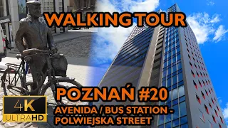 ⁴ᴷ⁶⁰ 🇵🇱 Poznan/Poland Walking Tour - #20 - Avenida/Bus Station - Polwiejska Street (May 2021) [4K]