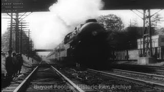 Historic Archival Stock Footage WWII - Railroads Play Dramatic Role in War Effort