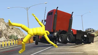 Crazy Highway Fight with Active Ragdoll Dudes!