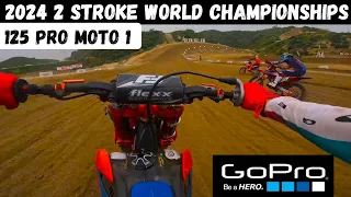 125 & 150 2 STROKES SCREAMING WIDE OPEN AT GLEN HELEN! Full Moto POV 125 Pro Moto 1 (Fresh Track)