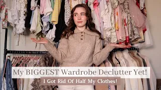 Declutter With Me: My BIGGEST Wardrobe Clear Out Yet! ~ I Got Rid of Half My Clothes! | Molly Jo