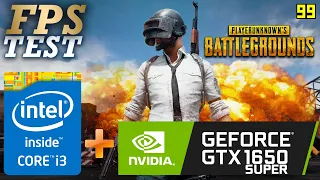 i3 10100 + GTX 1650 SUPER (PUBG 1080p low/med/high/ultra)