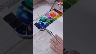 Ровная заливка акварелью 🎨