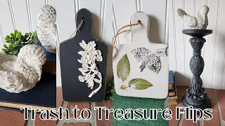 Trash to Treasure Thrift Flips | Upcycling 4 Items from My Stash | Thrift Flips
