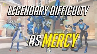 Legendary difficulty: Uprising PvE event as Mercy - Overwatch