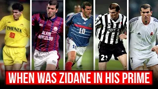 When was Zinedine Zidane in his Prime?