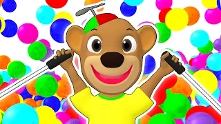 SUPER CIRCUS 3D Kid's Olympics | Olympic Playground, Color Balls, Ball Pit Show by Busy Beavers