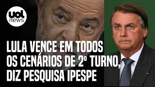 Lula venceria Bolsonaro, Moro e Ciro Gomes no 2º turno, diz pesquisa Ipespe