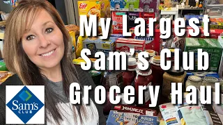 My LARGEST EVER 😲 Sam’s Club Grocery Haul + Prices | Shop with Me | Snack Packs | Mom of 10