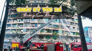 Cháy ở ký túc xá trường Cao Thắng