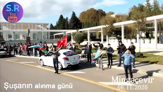 Mingəçevir Şuşanın işğaldan azad olunma sevincini yaşayır (08.11.2020)