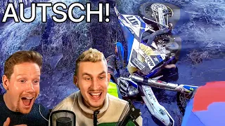 DAVID UND SÖREN REAGIEREN AUF MOTORRAD FAILS UND CRASHES