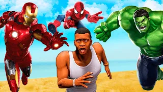 FRANKLIN JOGANDO com SUPER HERÓIS no GTA 5 ! ( Hulk , Venom , Homem-aranha , Homem De Ferro )