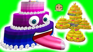 Feeding The Cake Monster ! Testing Out Random Roblox Food Obby Games