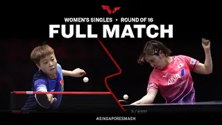 FULL MATCH | ZHANG Rui vs Miu HIRANO | WS R16 | #SingaporeSmash 2023