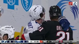 NHL fight - Zemgus Girgensons vs. Zach Bogosian