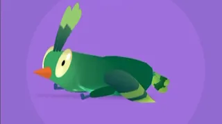 Зелёный Попугай Танцует Под Трек Я Жую Любимую Жвачку