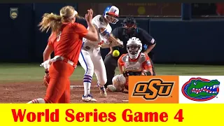 #5 Oklahoma State vs #4 Florida Softball Highlights, 2024 NCAA World Series Game 4