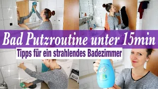 Schnelle BAD PUTZROUTINE | BAD putzen unter 15min | TRICKS für ein strahlendes BAD | Putz mit Mir