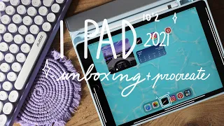 iPad 10.2 2021 unboxing + trying procreate for the first time