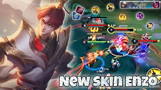 New Skin Enzo "Cloudbound Feather" Jungle Pro Gameplay | Arena of Valor | Liên Quân mobile