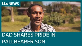 'It's a big job': Queen's Fijian pallbearer's proud family watch from afar | ITV News