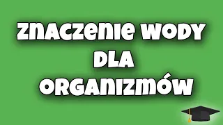 Znaczenie wody dla organizmów