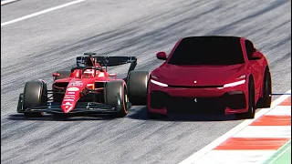 Ferrari F1 2022 vs Ferrari Pursangue - Monza GP #ferraripurosangue #ferrari #f12022 #purosangue