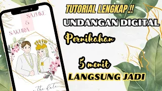 TUTORIAL LENGKAP CARA Membuat UNDANGAN DIGITAL dari HP - Canva Tutorial 2023