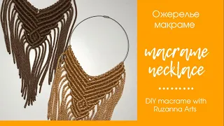 Diy Macrame necklace/Ожерелье макраме