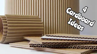 4 простых ИДЕИ из картона//4 cardboard ideas