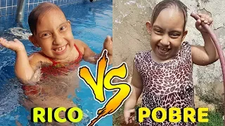 Rico VS Pobre (se virando no calor) - MC Divertida