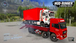 Spintires Mudrunner - dongfeng FAW Dump truck driving extreem Off-road|whit graphics hd 2023