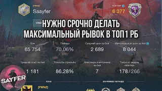 НУЖНО ДЕЛАТЬ МАКСИМАЛЬНЫЙ РЫВОК В ТОП1 РБ - СТАРТ С 6377